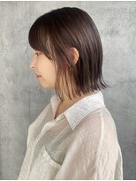 ハグ 横浜(HUG)&nbsp;インナーカラー × 切りっぱなしBOB