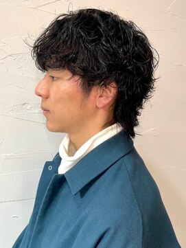 ディスイズバーバーセカンド(THIS IS BARBER 2nd) ウルフパーマ メンズパーマ 波巻きパーマ ニュアンスパーマ