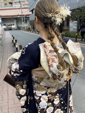 ニコヘアデザイン(NICO hair design) あみおろし　ツイン