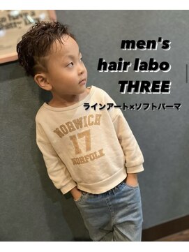 スリー(THREE) ツーブロ×ソフトスパイラル