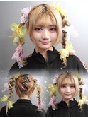ツインテールアレンジ☆推し活オタ活ヘアセットヘアメイクヘアメ