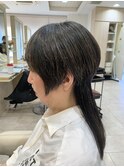 クラゲヘアー姫カットレイヤー前下がりボブウルフハイレイヤー