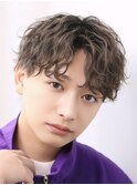 波巻きパーマシースルーセンターパートフェザーパーマ
