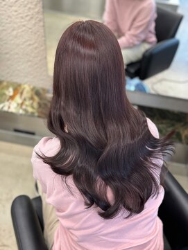 ペレ 栄(PELE) 韓国 くびれロング レイヤー ワンホンヘア 小顔前髪