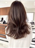 ハイライトバレイヤージュダブルカラーレイヤーカット20代30代