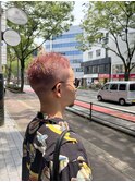夏xベイビーピンクxフェードカット