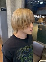 マザー メンズサロン 下北沢(MOTHER men's salon) ミルクティーベージュ × ショートウルフ