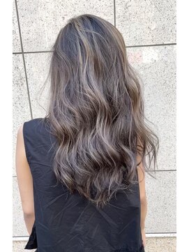 アップ(A+hair) コントラストハイライト_ベージュハイライト_外国人風