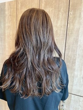 ラプチャー 蟹江店(rapture) ハイライト ×レイヤーロング × アッシュブラウン