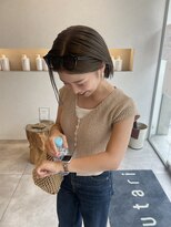 ウタリ(utari)&nbsp;オリーブカラー×ボブ【難波 桜川/髪質改善】