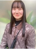 ぱつっとロング