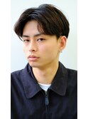 大人刈り上げセンターパート