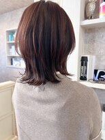 キャアリー(Caary)&nbsp;福山市美容室Caary暖色カラーピンクブラウンレイヤースタイル