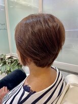 hanz.hair【ハンズヘアー】髪質改善/縮毛矯正/ハイライト/メテオカラー&nbsp;大人の丸みショートボブ