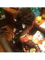 ヘアールーム グリン(Hair room GRin)&nbsp;GRin×ウェーブ編みおろしスタイル