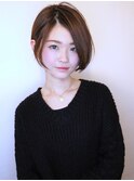 【morio池袋】黒髪大人可愛い小顔ショートボブ