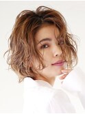 外国人風クセ毛ボブ【EARTH上野】【上野　美容室】