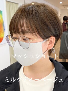 ノラキチジョウジ(NORA KICHIJOJI) #ショートヘア#マッシュショート#耳掛けショート#赤味#くびれ