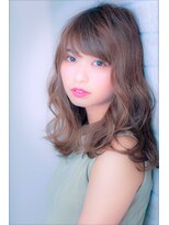 ソア 武蔵小杉(SOAR) ショコラベージュの小顔ベビーバングボブルフカール