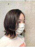 簡単流れる前髪パーマ