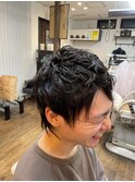 メンズパーマ/ウルフパーマ/ミディアムパーマ