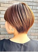 30代40代大人女性/前髪ありショートボブ/ショートヘア/髪質改善