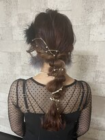 ジェリカ(Jlica) お呼ばれヘアアレンジ、玉ねぎポコポコの編みおろし