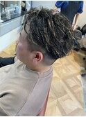 オールバックパーマ