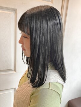 アロマ ヘアー ルーム 新宿店(AROMA hair room) ローレイヤー×ダークアッシュ×大人可愛い