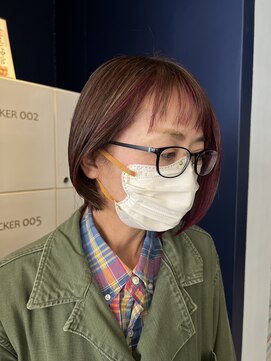 コワファースト 大分(COIFF1RST) フェイスフレーミング！ピンクパープルカラー