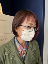 コワファースト 大分(COIFF1RST) フェイスフレーミング!ピンクパープルカラー