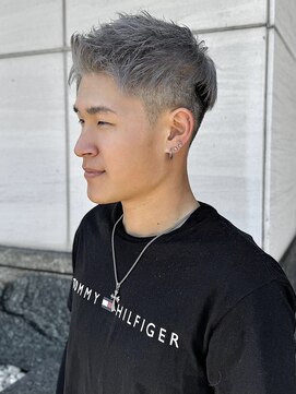 エクファフォーメン(EX-FA FOR MEN) カルマパーマ/ベリーショート/ダークアッシュ/ニュアンスパーマ