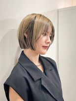 サクラ オモテサンドウ(SAKURA) 切りっぱなしボブ×ローライトカラー◎表参道