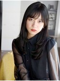 ふんわり内巻きレイヤーカット*ロングレイヤー*髪質改善*黒髪1