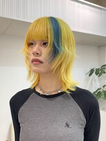 ミーム 原宿 表参道(meme)&nbsp;◎ブロンドハイトーンカラーデザインカラーアンブレラカラー金髪