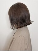 30代40代◎秋のくびれ切りっぱなしボブ×美髪暗髪