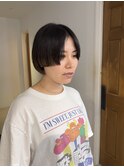 マッシュとボブ/フェイスレイヤー/ストレートヘア
