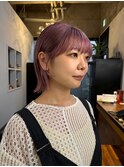 ピンクラベンダーボブ