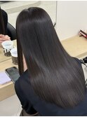 グレージュ／縮毛矯正／髪質改善