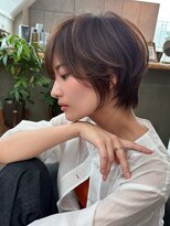 アスター 天神大名店(Aster) くすみベージュ/細めハイライト/ショート/白髪ぼかし/小顔/天神