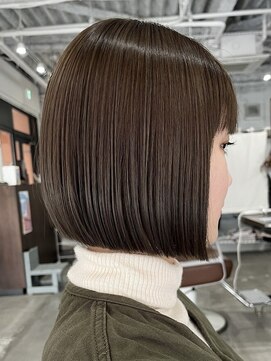 アオゾラヘアー フジサキグウ(AOZORA HAIR FUJISAKIGU) タッセルボブ グレージュ 髪質改善 大人女性にオススメ 20代30代