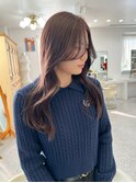 顔周りパーマ20代30代40代天使の羽バング