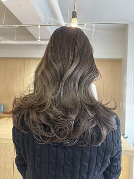 顔周りレイヤー/オリーブブラウン/バタフライレイヤー