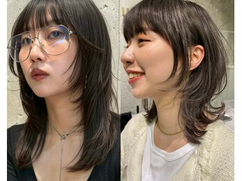 ロビー 青山(ROBBY)の写真/顔周りまで微蜜に計算された小顔見せカット◎似合わせstyleの提案力×圧倒的カット技術で満足な仕上がりに!