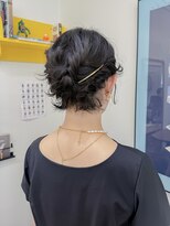 髪と自然&nbsp;ショートボブ×アップヘアアレンジ