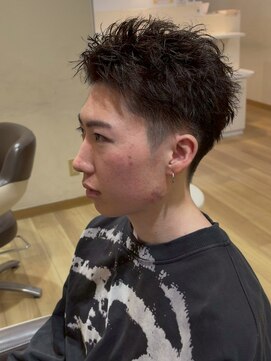 ラファンス 栗林店(LaFENCE) メンズ/刈り上げショート/ダークブラウン