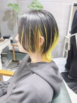 デイズ(days) インナーカラーイエローカラー/ロングウルフデザインカラー