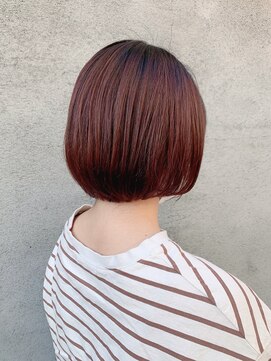 スイート ヘアデザイン(Suite HAIR DESIGN) レッドブラウン×ボブ