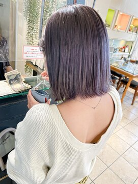 キャンバス バイ ネオリーブ 横浜西口(Canvas by neo.) 大人かわいい小顔ぱつっとボブ　ミディアムヘア