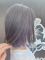ラウラウヘアーリゾート(Lau Lau hair resort) 【LauLau 竹内】インナーカラー　ラベンダー
